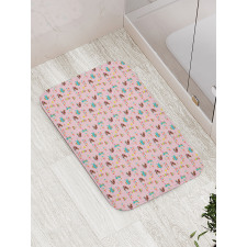 Happy Birthday Animals Fun Bath Mat