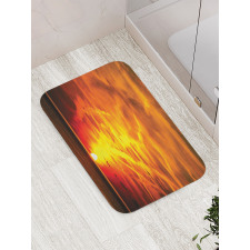 Sunset over Horizon Sea Bath Mat