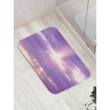 Romantic Cloudy Sky Bath Mat