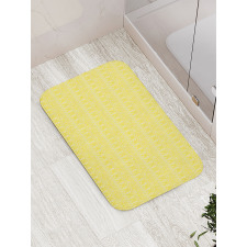 Folklore Yellow Monochrome Bath Mat