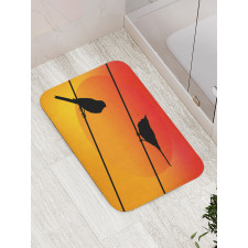 Avian Animal Sunset Bath Mat