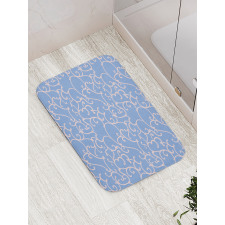 Rhythmic Curvy Branches Bath Mat