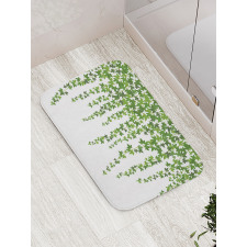 Garden Theme Grape Leaves Bath Mat