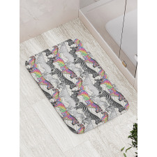 Funky Animal Chevrons Bath Mat