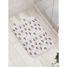 Grunge Sketch Fruit Bath Mat