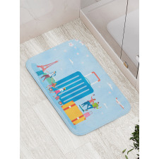 Families Off to a Vacation Bath Mat