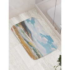 Sea Waves Coastline Bath Mat