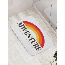 Modern Wording Bath Mat