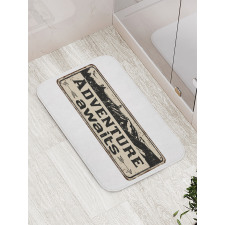 Rusty Art Mountain Bath Mat