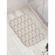 Sleeping Pandas and Rainbows Bath Mat