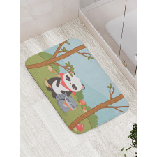 Forest Animals and Trees Bath Mat