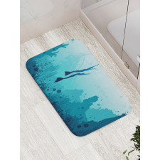 Freedivers and Coral Reef Bath Mat