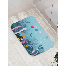 Seaweed Algae and Coral Bath Mat