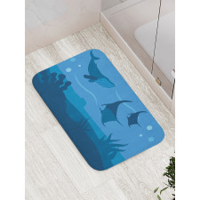 Oceanic Marine Wildlife Bath Mat