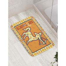 Horoscope Arrow Bath Mat