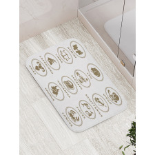 Classic Zodiac Chart Bath Mat