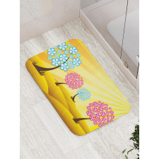 Blooming Trees Bath Mat