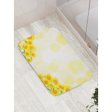 Sunflowers Blots Bath Mat