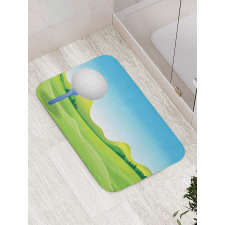 Ball and Grass Bath Mat