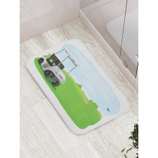 Car and Field Bath Mat