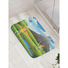 Golfer Children Bath Mat