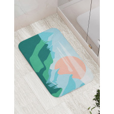 Pastel Art Landscape Bath Mat