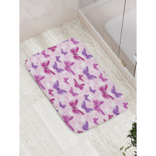 Butterflies Fairy Colors Bath Mat