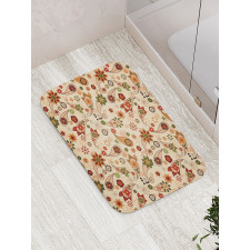 Spring Motif Paisley Bath Mat