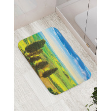 Rural Sunset in Italy Bath Mat