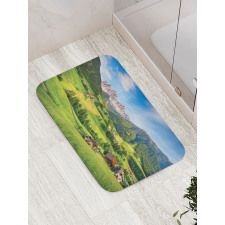 Alps in the Spring Bath Mat