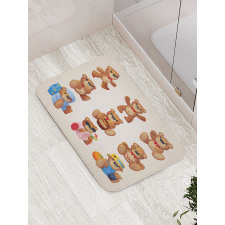 Teddy Bear Kids Design Bath Mat