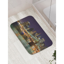 Nighttime Picturesque Bath Mat