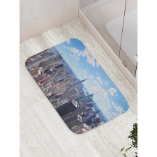 Skyscrapers Aerial View Bath Mat