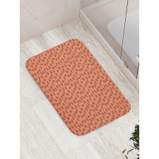 Pieces of Fish Meat Graphic Bath Mat