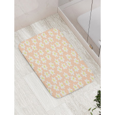 Abstract Lilium Candidum Bath Mat