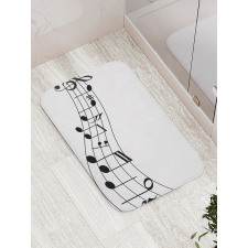 Graphic Design of Sounds Bath Mat