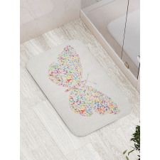 Butterfly with Notes Bath Mat