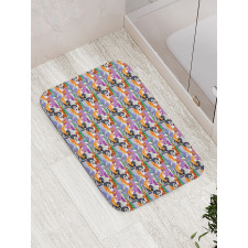 Modern Funny Animals Bath Mat