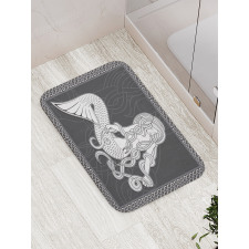 Retro Celtic Borders Bath Mat