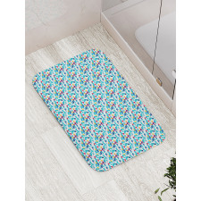 Contemporary Triangles Art Bath Mat