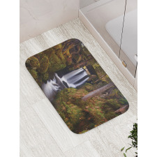 Wooden Bridge Forest Bath Mat