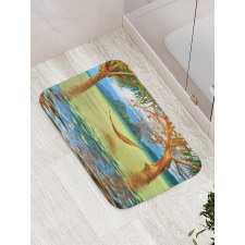 Trees in Tropical Land Bath Mat