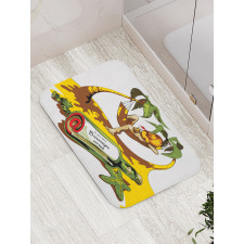 Message in Bottle Summer Bath Mat