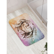 Chief Portrait Bath Mat