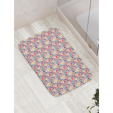 Vintage Cocktails Motifs Art Bath Mat