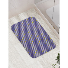 Abstract Grunge Dots Bath Mat