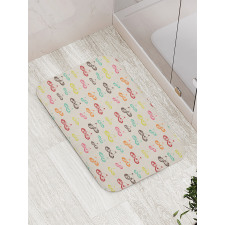 Colorful Fresh Organic Foods Bath Mat