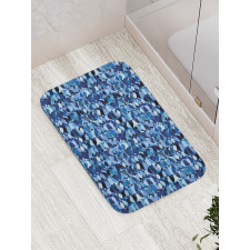 Intertwined Round Elements Bath Mat