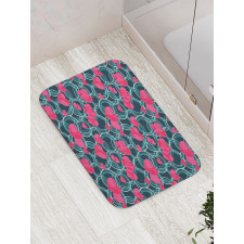 Funky Intertwined Circles Bath Mat