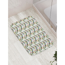 Toucans on Tropical Flora Bath Mat